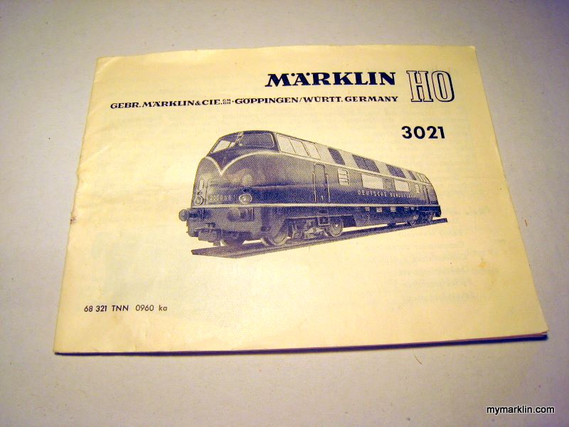 Märklin 4228 traccia h0 manuale di istruzioni 