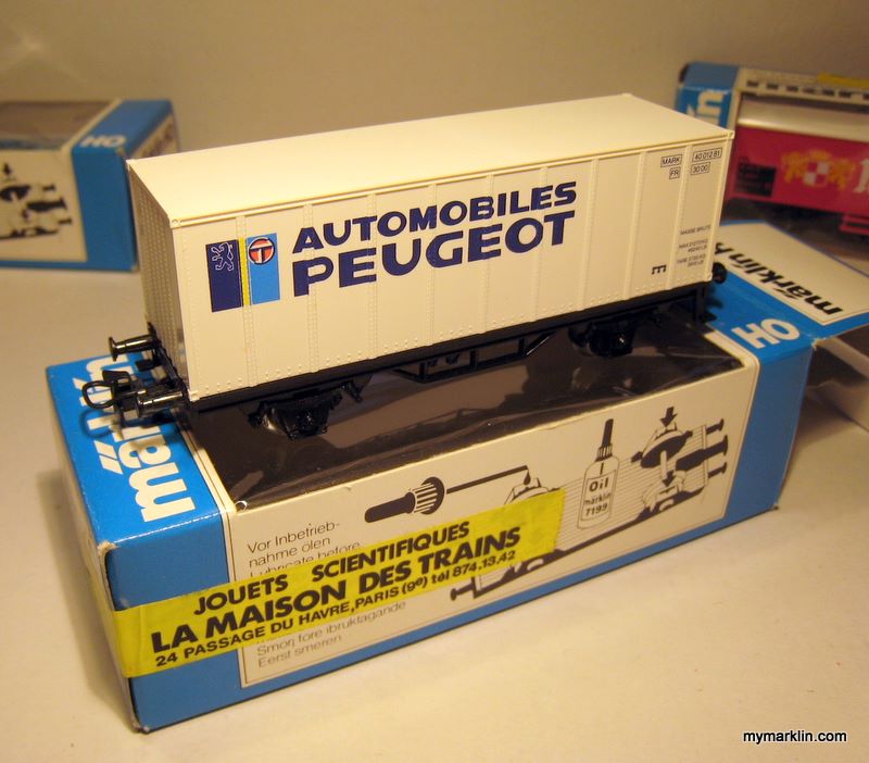 Marklin 88734 carro container Peugeot – limited edition