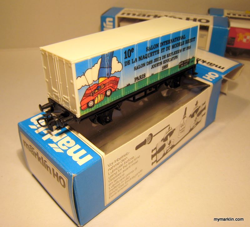 Marklin 89707 carro container Salon de la Maquette et du modèle réduit Paris 1989